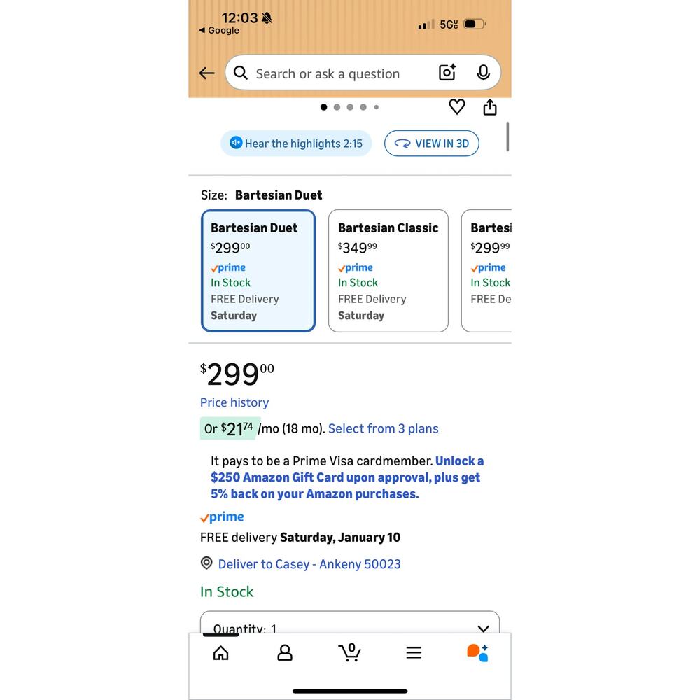 Bartesian Duet Cocktail Machine and Margarita Maker - Picture 2 of 4